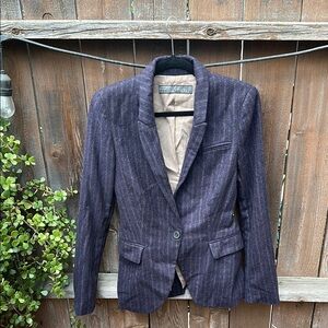 Women’s Zara Purple Striped Blazer
